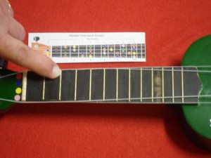 Ukulele Stickers - Press Firmly