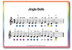Rainbow Music - Beginner Piano for Kids - Song - Jingle Bells