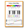 Rainbow Music - Music Spectrum - Color Note Map - Piano